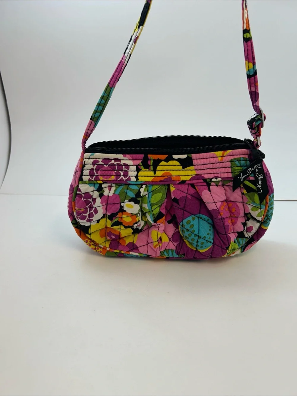 Lot of 3 Vera Bradley Purses Crossbody Shoulder Bag Blue Red Vibrant Floral Pink